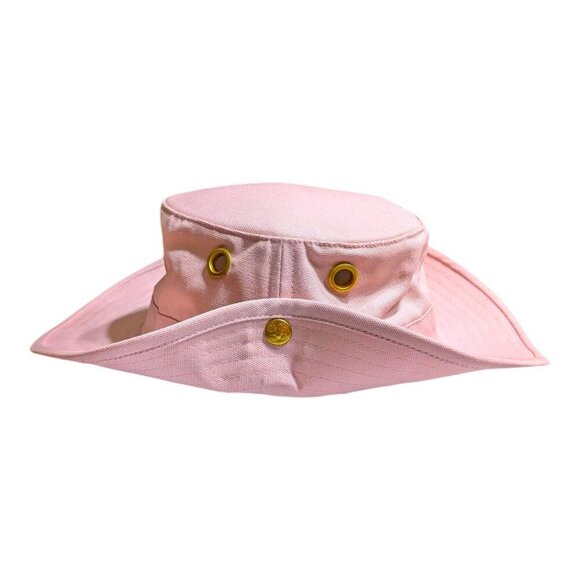 Tilley The Iconic T1 Bucket Hat Pink Size 7 1/8 Missing Cord Made in Canada - Picture 9 of 11
